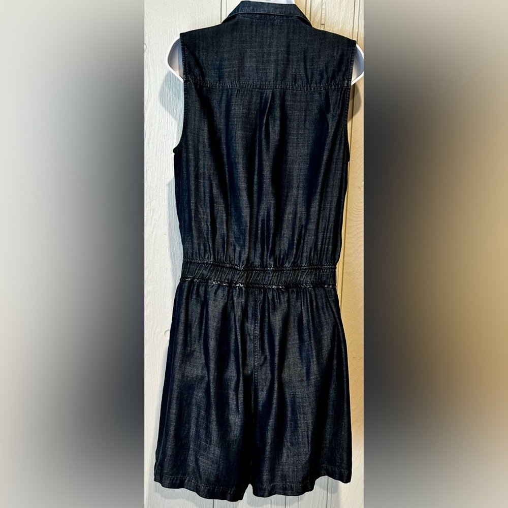 New York & Company Indigo Denim Romper - Picture 7 of 7